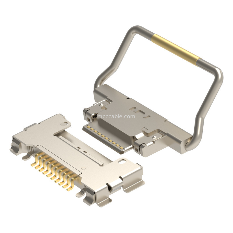 10p 20633-310T-01S Mikrokoaxialanschluss mit mechanischem Verschluss Stecker für Mikrokoaxialkabelmontage