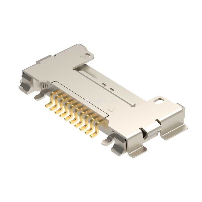 10p 20633-310T-01S Mikrokoaxialanschluss mit mechanischem Verschluss Stecker für Mikrokoaxialkabelmontage