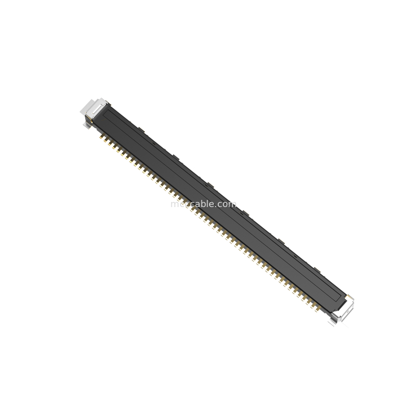 50P Lvds Mikrokoaxialkabel 20437-050T-01 0,5 mm Abstand, Mikrokoaxialkabel mit vertikaler Verbindung