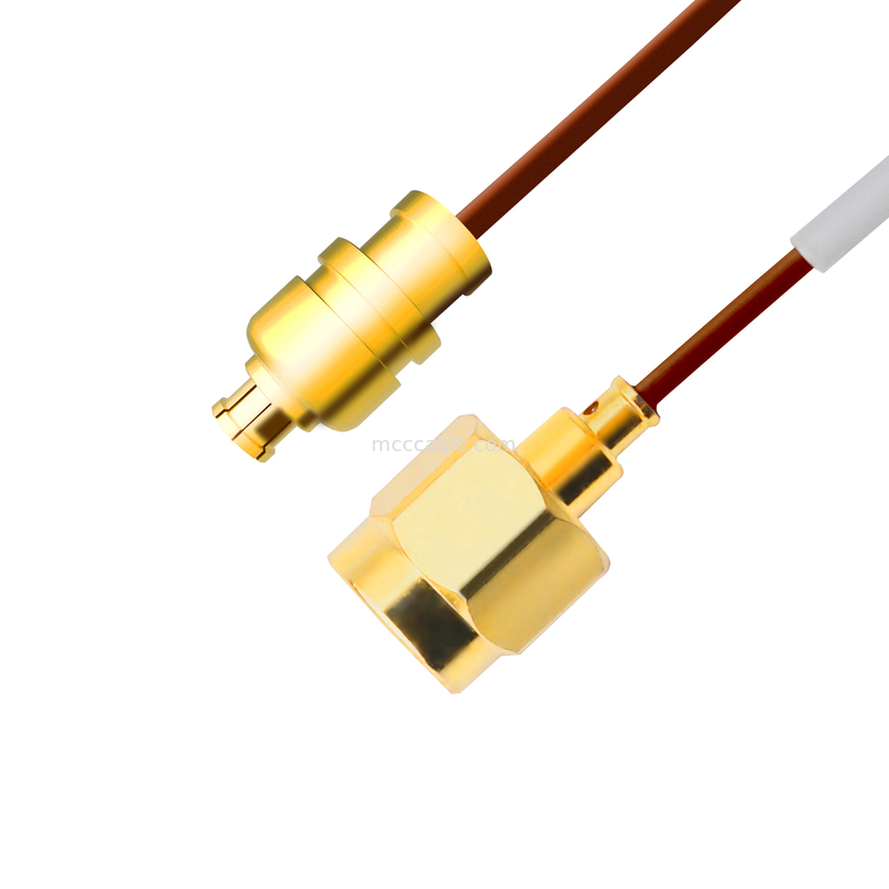 0,047 männlicher gerader Stecker Te 1996771-1 halb steifes Koaxialkabel 5G Sma zu Smpm-Buchse