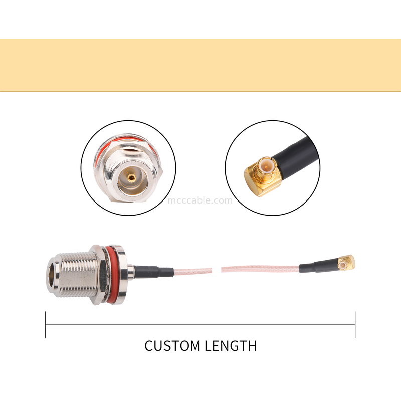 N-Art weibliches Koaxialstecker-Mini Straight-samtec hoher Geschwindigkeit Rfs Kabel