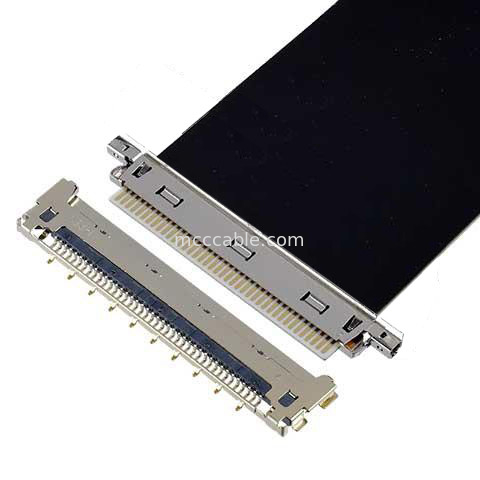 20856-030T-01 0,4mm Schwung 30P Mikrokoaxialkabel Montage Kabel Paarungsrichtung Horizontal