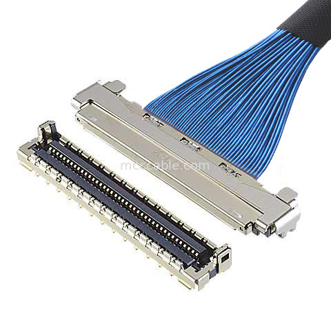 MICRO-COAX-KABEL 30P 20878-030T-01 Mikrokoaxial-LVDS-Kabel mit elektromagnetischer Abschirmung und mechanischer Verriegelung