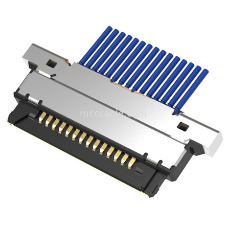 15pin Mikrokoaxialkabelmontage20345-015T-32R 0,4 mm Abstand Horizontale Paarung Mikrokoaxialkabelverbindung