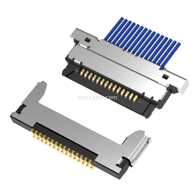 15pin Mikrokoaxialkabelmontage20345-015T-32R 0,4 mm Abstand Horizontale Paarung Mikrokoaxialkabelverbindung