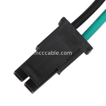 Kundenspezifische Kabelbaum-Neigung 2,5 JST HER-2 MX3.0 2P zu MOLEX 43645-0200