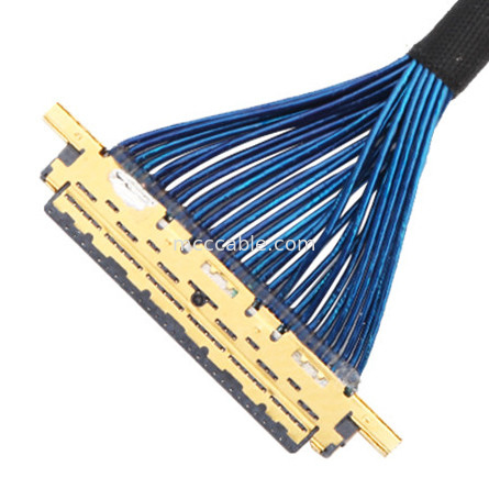 Mikrokoaxial 20453-230T-03 bis 20453-230T-03 Lvds Edp Kabelmontage 0,5 mm Schrägkeit