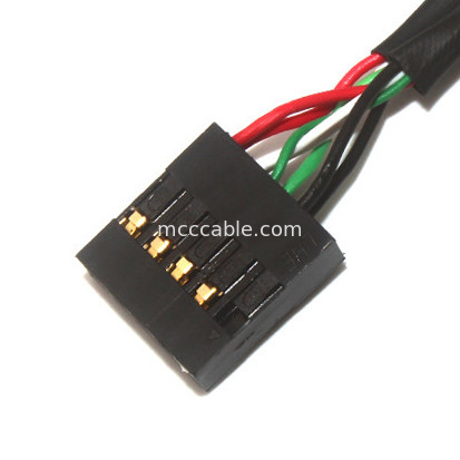 10 Pin 30AWG 2.54mm Neigung Länge Molex 22-55-2101 des Molex-Kabel-150mm