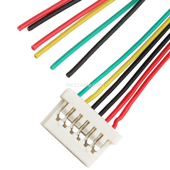 Kabel STUNDEN DF14 Lvds Neigung 6DS 1.25mm, das 6 Pin-lvds Anzeigenverbindungsstück quetschverbindet