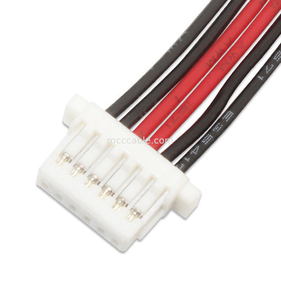 Jst-Kabel-Verschiffen und die Behandlung 1,0 ZU 6Pin SH1.0 VERDRAHTEN 500MM Jst Verbindungsstück zu 3mm konserviertem kundenspezifischem Kabelbaum
