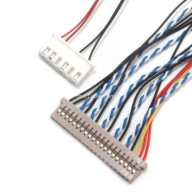 30 Kontakt-Neigung Df19 Pin LVDS des Kabel-1.0mm 1.25mm zu Df14