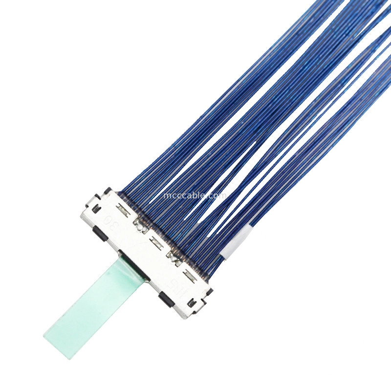 Mikrokoaxialkabel 0.5mm Neigung  30P Koaxialkabel DF80D-30P-0.5SD Lvds