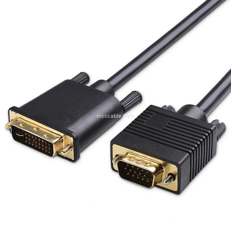 ROHS DVI-I 24+5 Pin-to-VGA-Kabel LVDS-LCD-Anschluss OEM / ODM