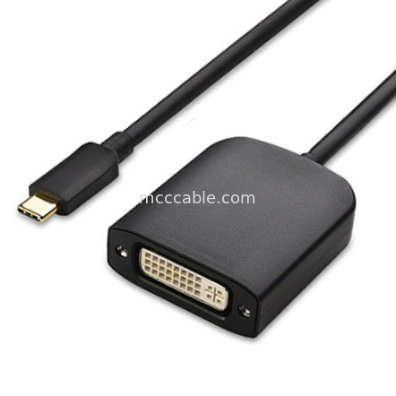 USB Typ C Männlich auf Dvi I Weiblich Adapter für LCD-Kamera Projektion
