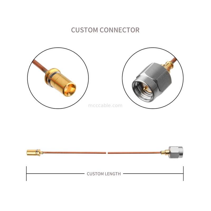 Rohs Halbsteifes Koaxialkabel Vita 67 Smpm Gerade Stecker zu Sma Männliche Gerade Stecker Sro47