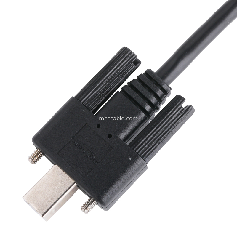 UL Druckeranschlusskabel USB 2.0 Typ A bis Typ B Verriegelung
