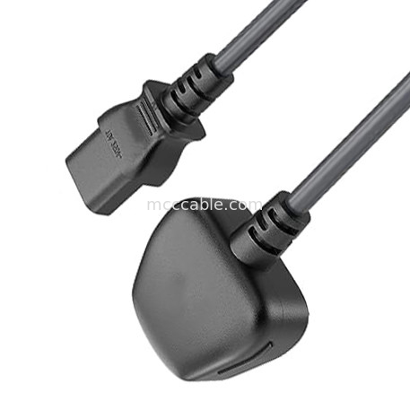 C13 To Uk Stecker Stromkabel Bs1363 18awg 250v Länge Geeignet für die meisten Computer, Drucker und andere Geräte