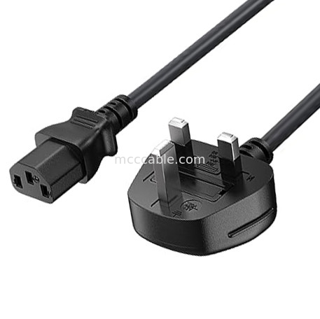 C13 To Uk Stecker Stromkabel Bs1363 18awg 250v Länge Geeignet für die meisten Computer, Drucker und andere Geräte