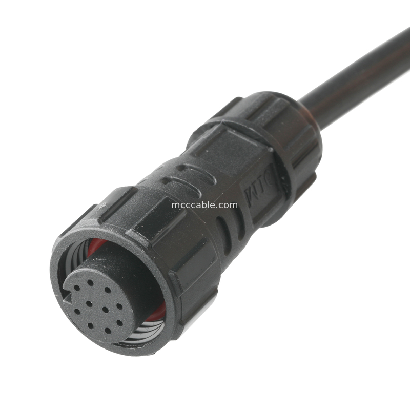 IP67 Wasserdichtes Steckverbinder M16 Weiblich bis SH1.0 9P UL 2464 28AWG*4PR+AEB Kabel ROHS