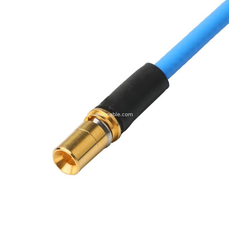 HF-Anschluss Niedrig-PIM-Koaxialkabelanlagen Flexible TFT-5G-402 doppelt geschützt mit blauer FEP-Jackette