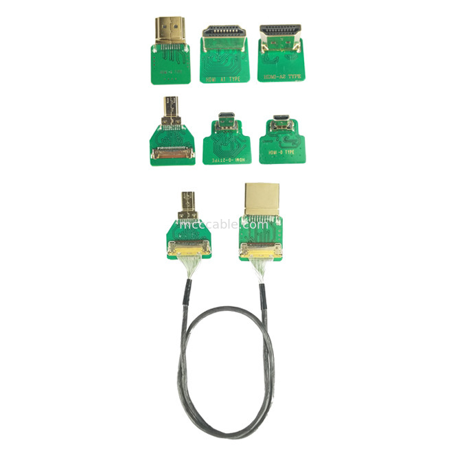 Verbindungsadapter 20525-020E-02 zum Typ HDMI-Kabeladapter HDMI-Gerade Kopf HDMI-A 0,4 mm