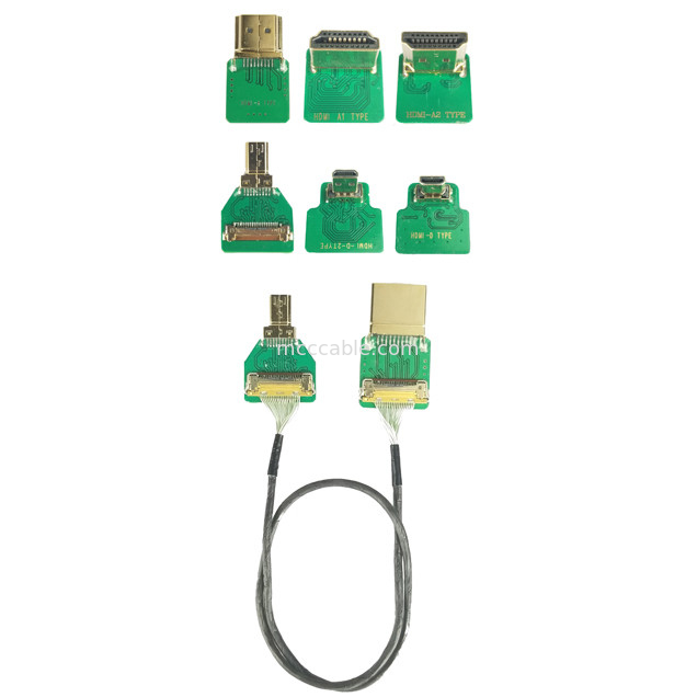 MIPI-Anschlussadapter ROHS HDMI-D-Adapter Mikro-Elbkopf HDMI-D auf 20454-220-02 20455 20453