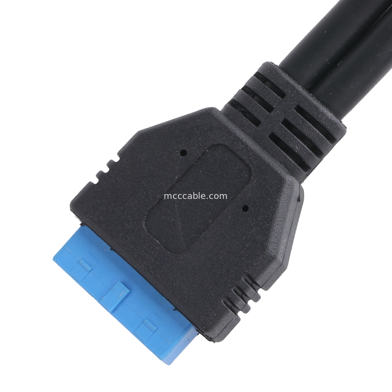 USB 3.0 Front-Panel-Motherboard 19/20-Pin-Kabel zum USB-Frauen-Splitter-Adapter-Erweiterungsteil