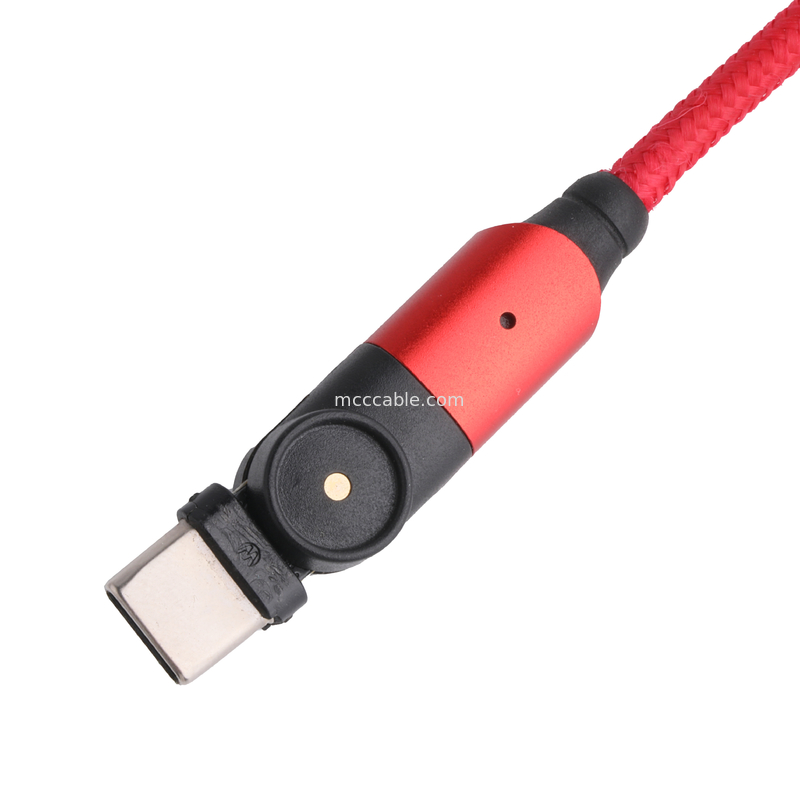 180° Dreh- und Schaltvorrichtung USB 3.0 Typ A bis Typ C Kabel 1,5 m Aluminium-Schalenladung