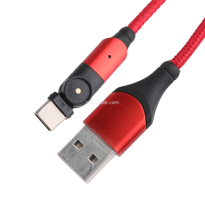 180° Dreh- und Schaltvorrichtung USB 3.0 Typ A bis Typ C Kabel 1,5 m Aluminium-Schalenladung