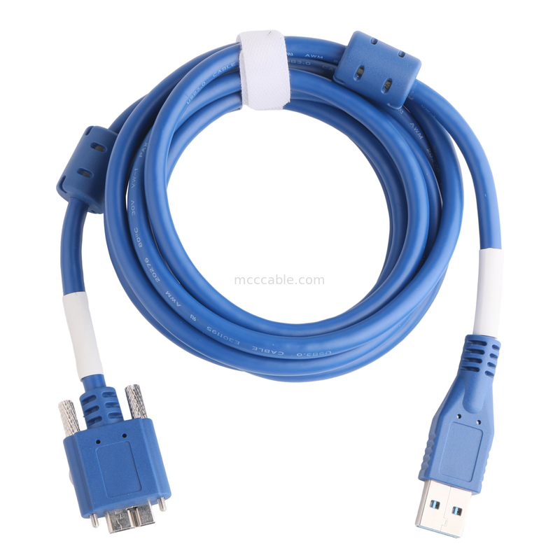 5 Gbps Micro B zu USB 3.0 Kabellange angepasst Blaue Farbe ROHS