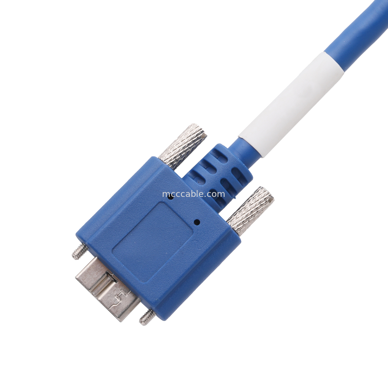 5 Gbps Micro B zu USB 3.0 Kabellange angepasst Blaue Farbe ROHS