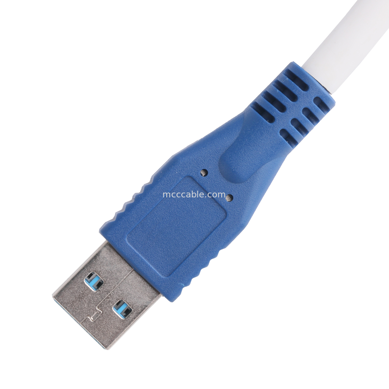 5 Gbps Micro B zu USB 3.0 Kabellange angepasst Blaue Farbe ROHS