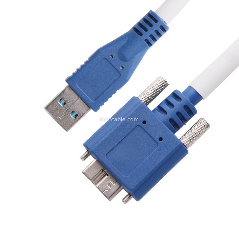 5 Gbps Micro B zu USB 3.0 Kabellange angepasst Blaue Farbe ROHS