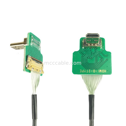 Micro HDMI Straight Head 20454-220-02 20455 20453 Micro HDMI-D-2 bis  OEM / ODM