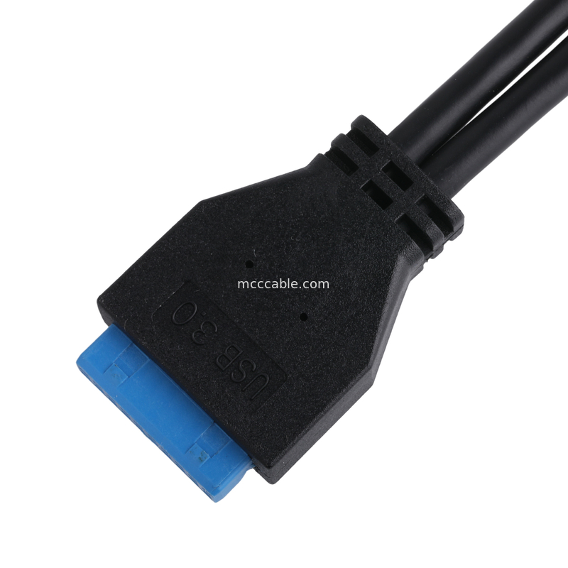 Computer-Mutterplatten-Stromkabel USB 3.1 Typ-E Männlich bis IDC20P Männlich Adapterkabel 20-Pin-Verlängerungskabel
