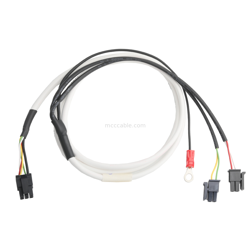 LVDS-KABEL HSG 43025-0600 Picth 3,0 mm MX bis HSG 43025-0200 und RV1.25-4 Stecker OEM/ODM-Länge Kabel anpassen