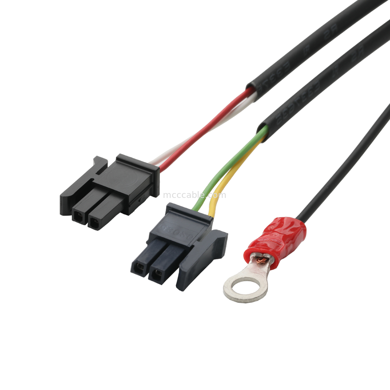 LVDS-KABEL HSG 43025-0600 Picth 3,0 mm MX bis HSG 43025-0200 und RV1.25-4 Stecker OEM/ODM-Länge Kabel anpassen
