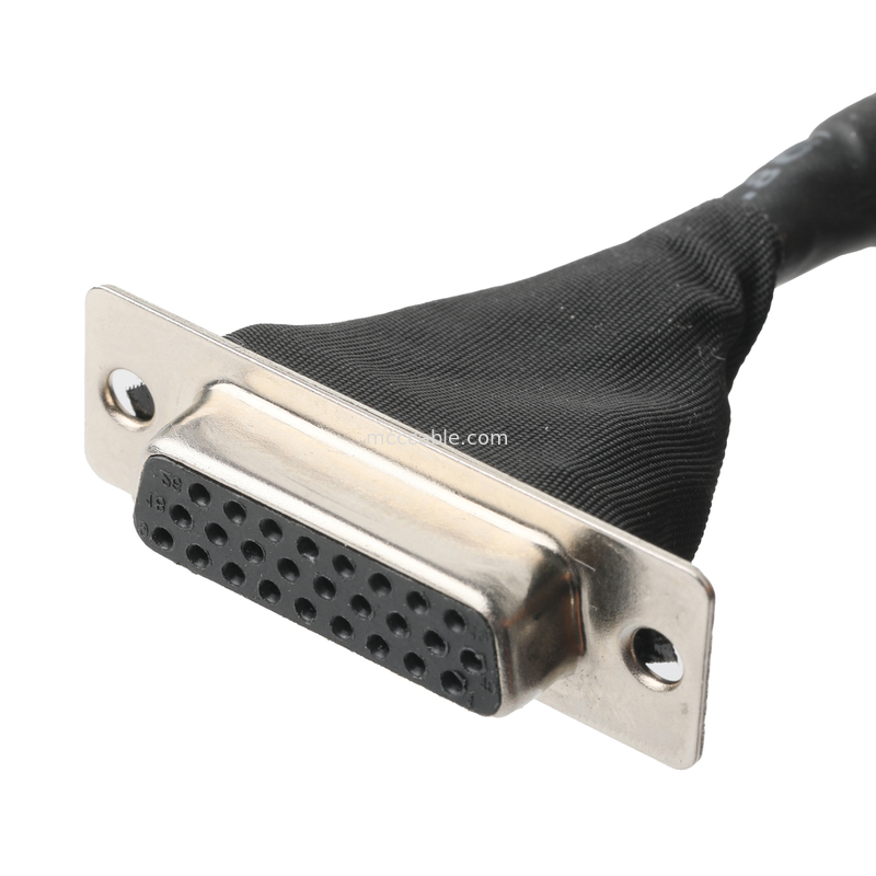 Lvds Kabelmontage  DF13-40Pin Pitch 1,25mm bis HD-SUB 26P weibliche Schleifmaschine UL 1007 20AWG Kabel OEM/ODM