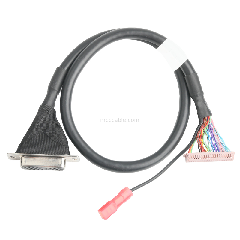 Lvds Kabelmontage  DF13-40Pin Pitch 1,25mm bis HD-SUB 26P weibliche Schleifmaschine UL 1007 20AWG Kabel OEM/ODM