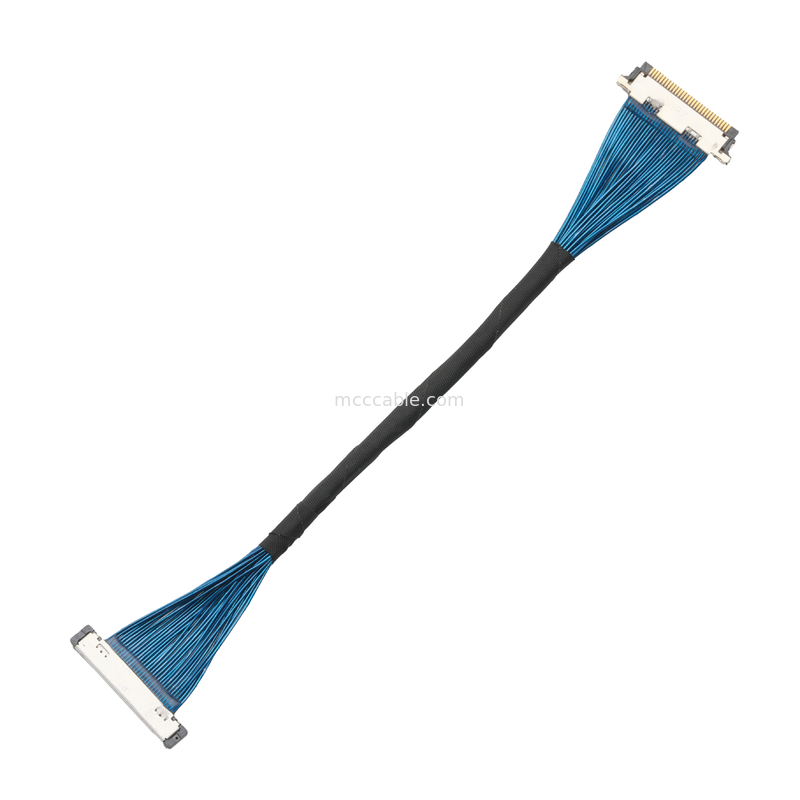 Mikrokoaxialkabel 20380 -R30T-06 bis 20345-30T-32R 0,4 mm Pitch Koaxialkabelanschluss ROHS