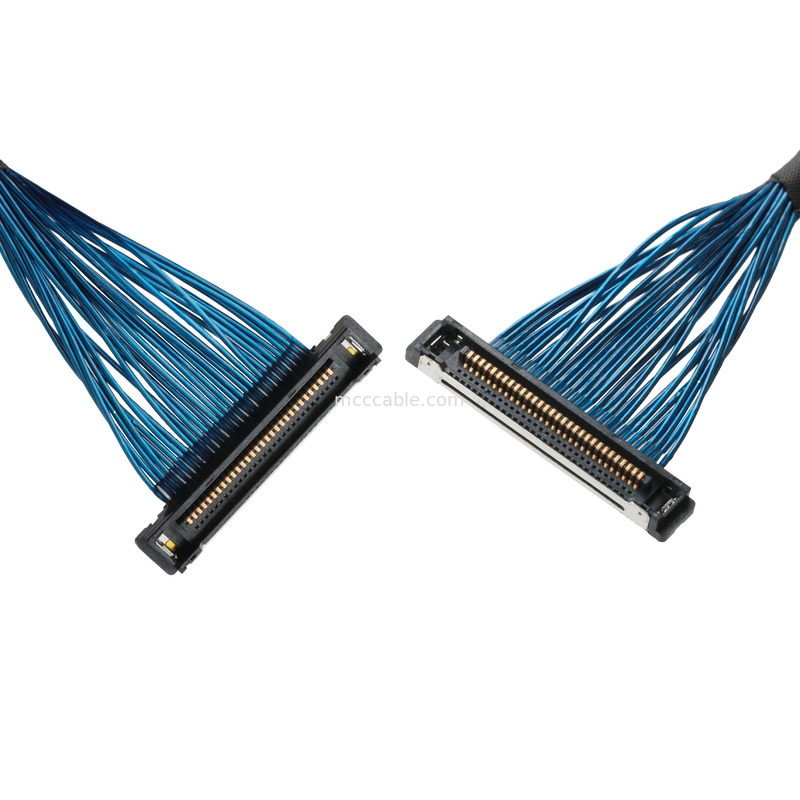 Mikrokoaxialkabel 20380 -R30T-06 bis 20345-30T-32R 0,4 mm Pitch Koaxialkabelanschluss ROHS