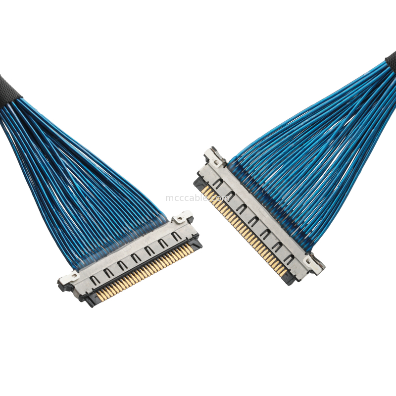 Mikrokoaxialkabel 20380 -R30T-06 bis 20345-30T-32R 0,4 mm Pitch Koaxialkabelanschluss ROHS