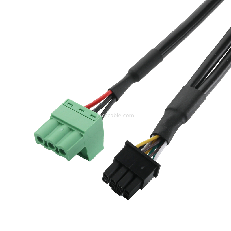 angepasste industrielle Kabelanschlüsse DB-15P weiblich bis HSG 43025-0800 Abstand 3,0 mm und 691352710003 Abstand 5,8 mm