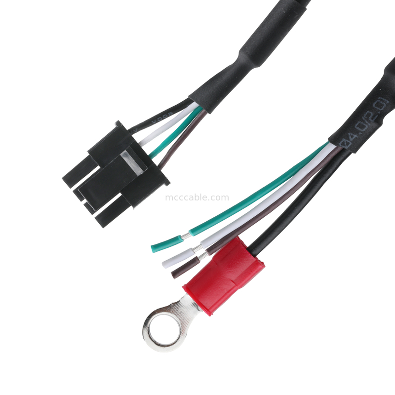 HSG 43645-0400 MX3.0-4P zu Halbstrangdraht und Ring Erdung Kragen LVDS Kabelmontage OEM/ODM