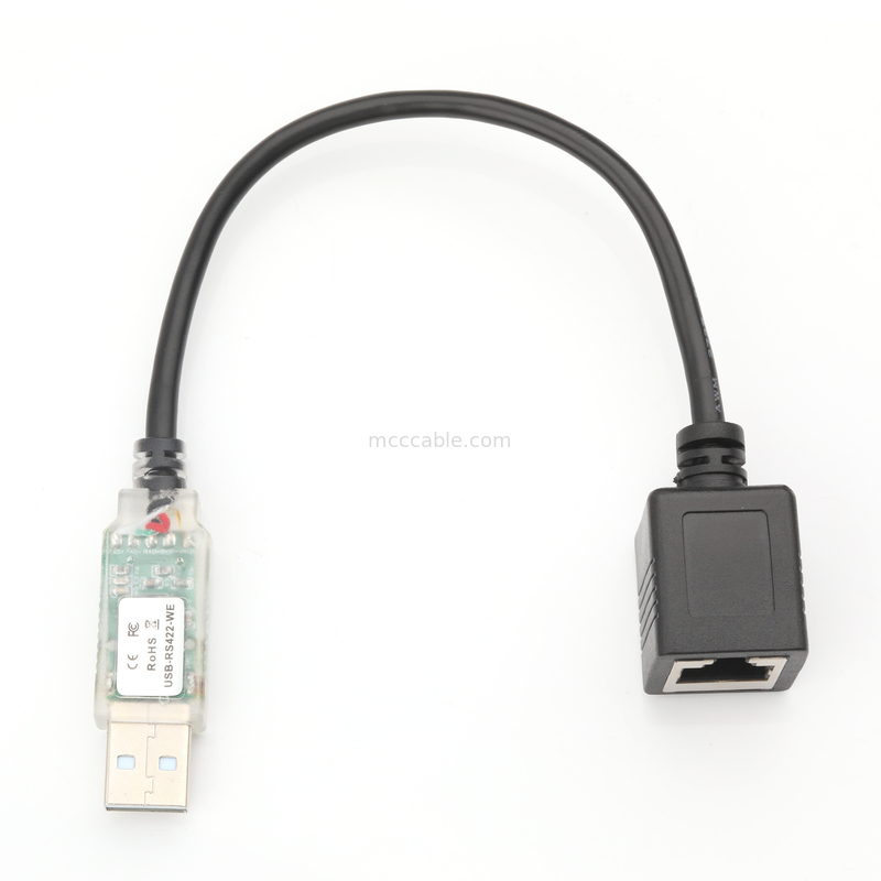 Industrielle Kabelanpassungen USB-A RJ422 auf RS232 Netzwerkport Netzwerktechnik Debugkabel