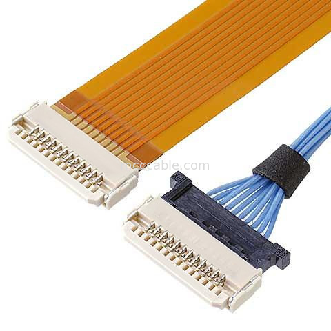 Horizontales Mikro-Koaxialkabel 0,5 mm Tonhöhe DW-5 20598-008T-02 Stecker für die Aufnahme