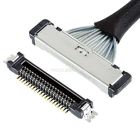 Mikrokoaxialkabel 20380 50P Steckverbinder 20380-050T-06 Lvds 0,4 mm Abstand