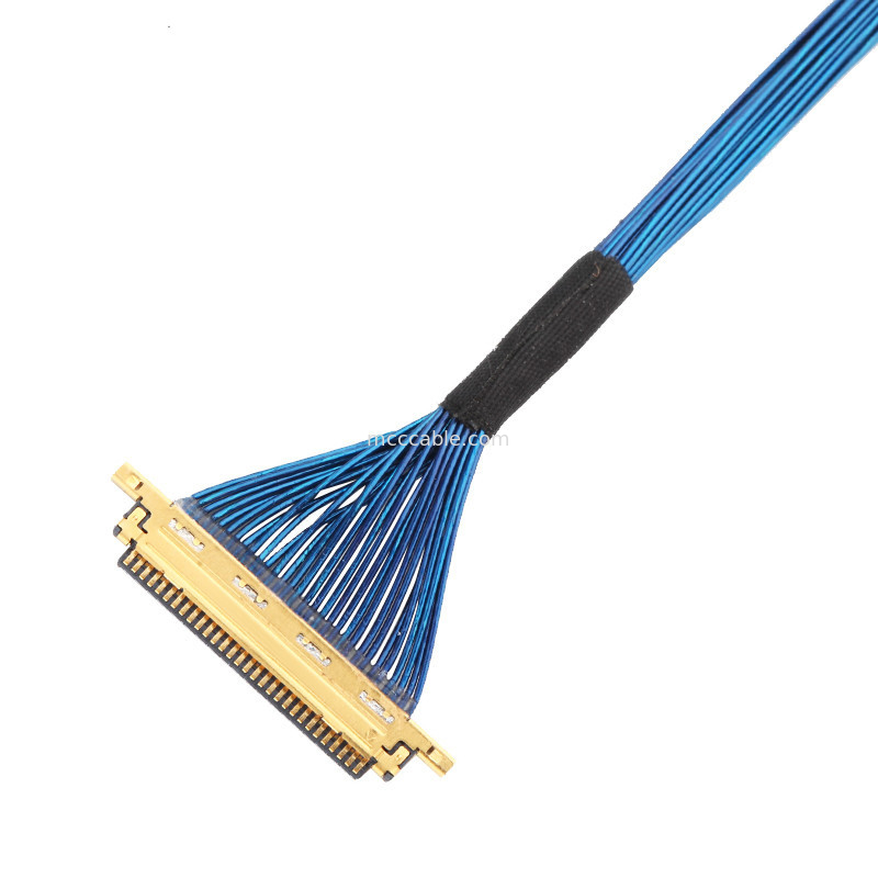 Mikrokoaxial 20453-230T-03 bis 20453-230T-03 Lvds Edp Kabelmontage 0,5 mm Schrägkeit