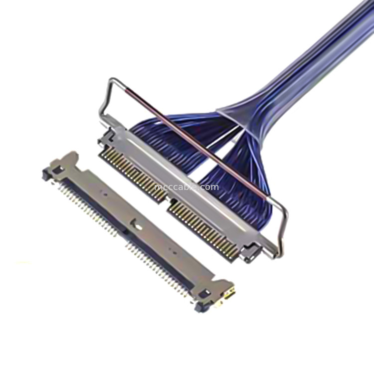 Hd Mikrokoaxialkabel 30P 20728 20777-030t-01 0,4 mm Abstand Horizontale Kopplungsart Mikrokoaxialkabel