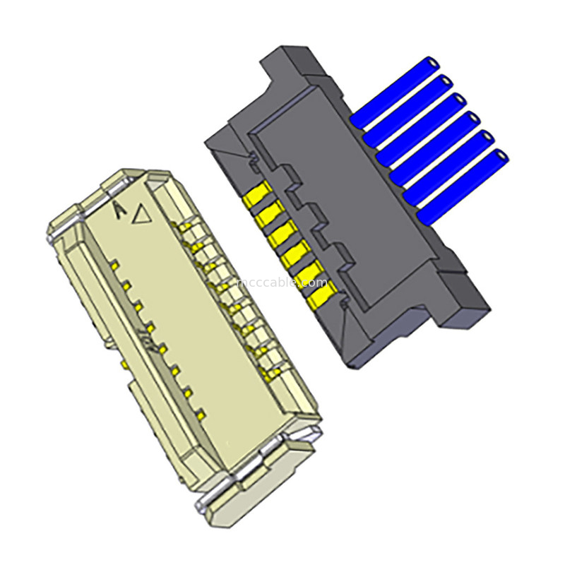 Koaxialkabel-Verbindungsstück Lvds für Neigung 10 Lcd-Monitor-DW-5 20598-010T-02 0.5mm Pin